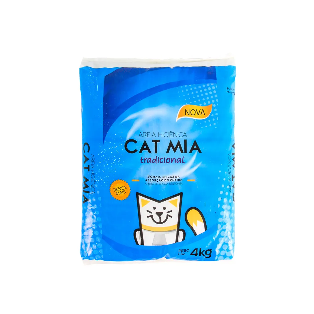 AREIA SANITARIA CAT MIA TRADICIONAL 4KG